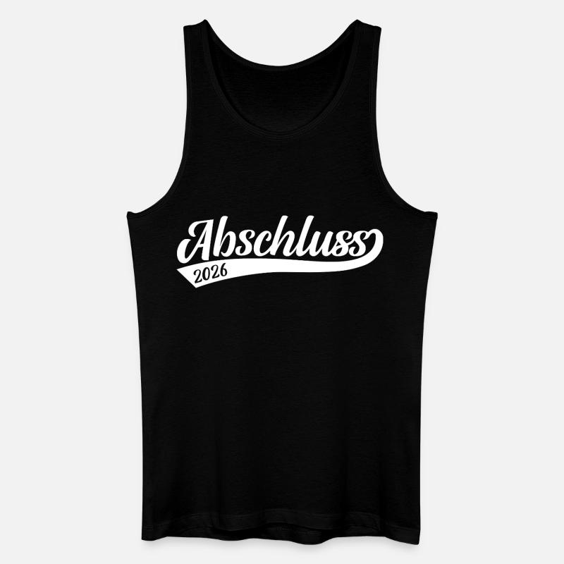 Abschluss 2026  - Männer Bio Tank Top - Schwarz