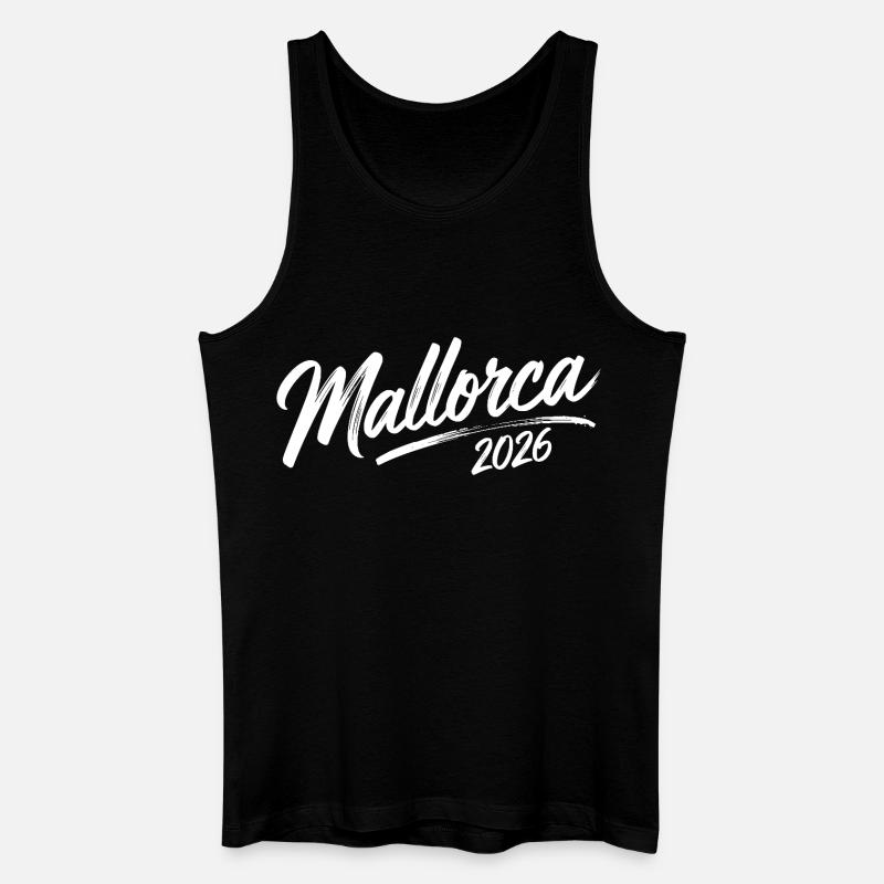 Mallorca 2026 - Männer Bio Tank Top - Schwarz