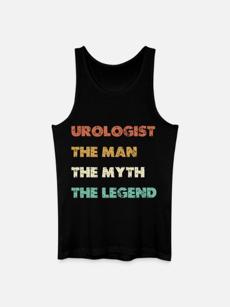 Urologist The Man Myth Legend - Men’s Organic Tank Top - black