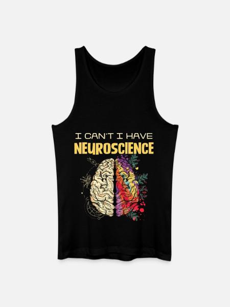 Neuroscience Gehirnfarben Design - Männer Bio Tank Top - Schwarz