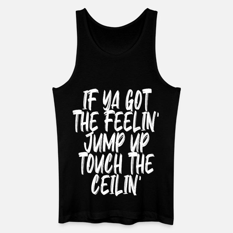 Jump Around - Männer Bio Tank Top - Schwarz