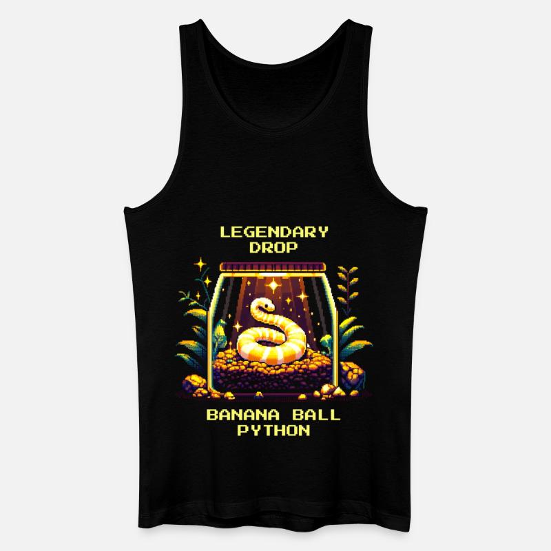 Legendärer Fund: Banana Königspython | Python - Männer Bio Tank Top - Schwarz
