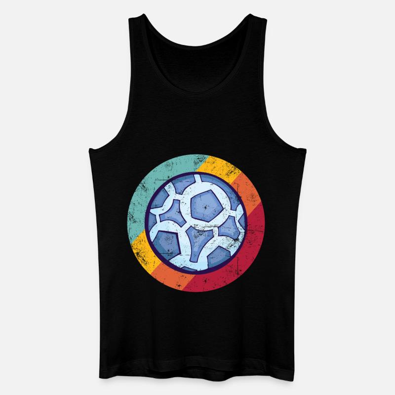 Handball Retro - Männer Bio Tank Top - Schwarz