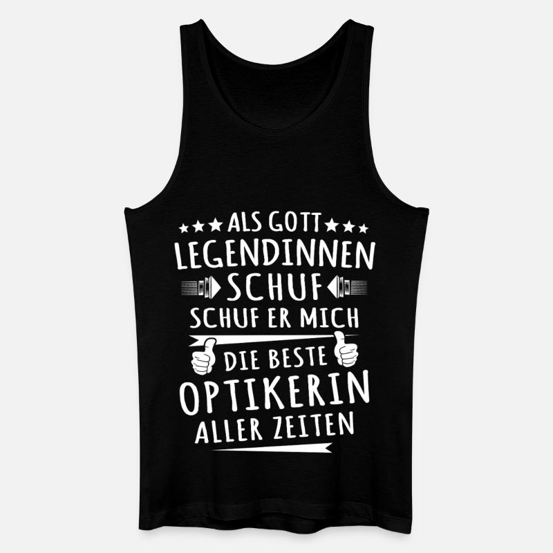 Optikerin - Männer Bio Tank Top - Schwarz