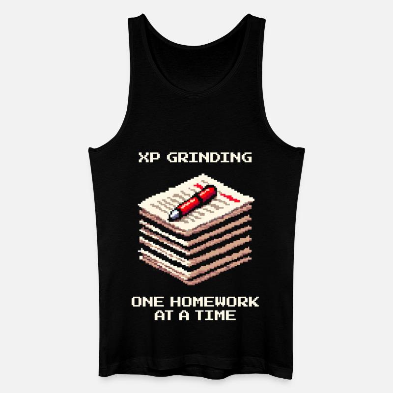 XP Grind : Devoirs pour devoirs | École - Débardeur bio Homme - noir