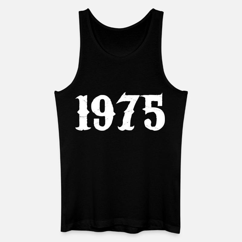 1975 - Männer Bio Tank Top - Schwarz