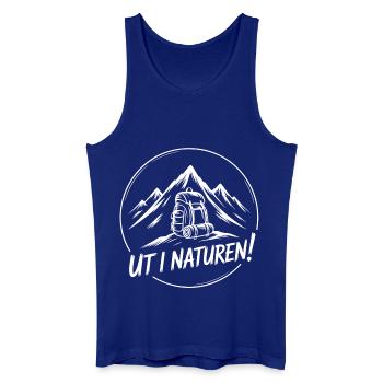 Abenteuer-Rucksackwandern - Männer Bio Tank Top - Königsblau - Vorne