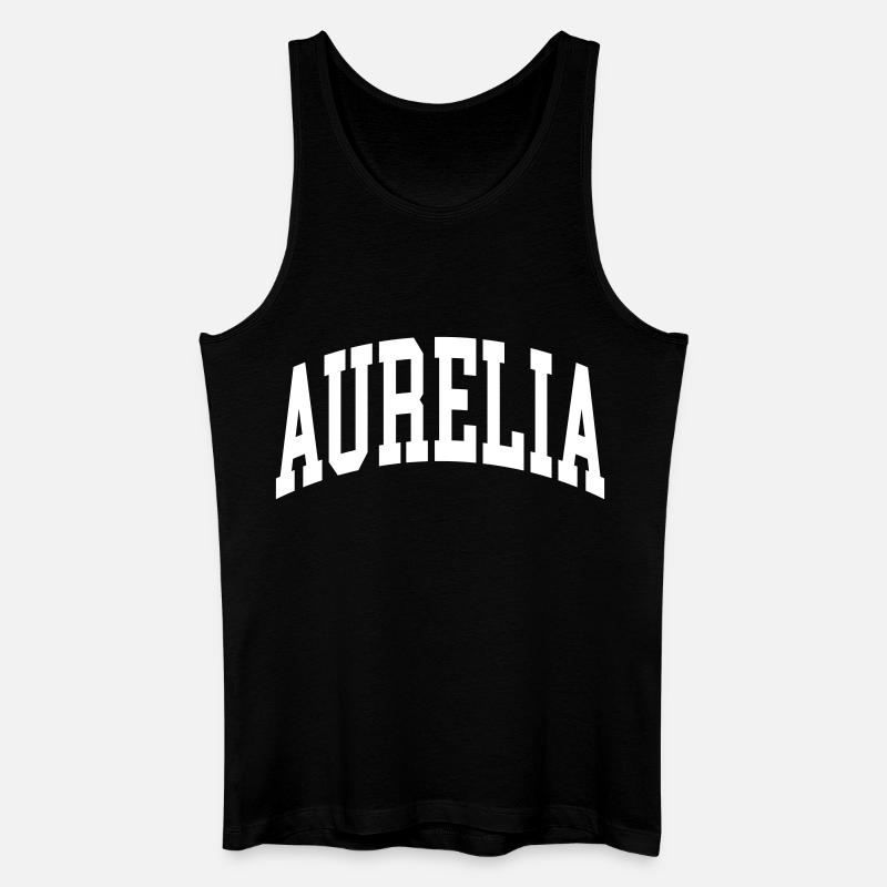 Aurelia - Männer Bio Tank Top - Schwarz