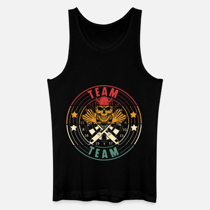 Darts Team - Männer Bio Tank Top - Schwarz