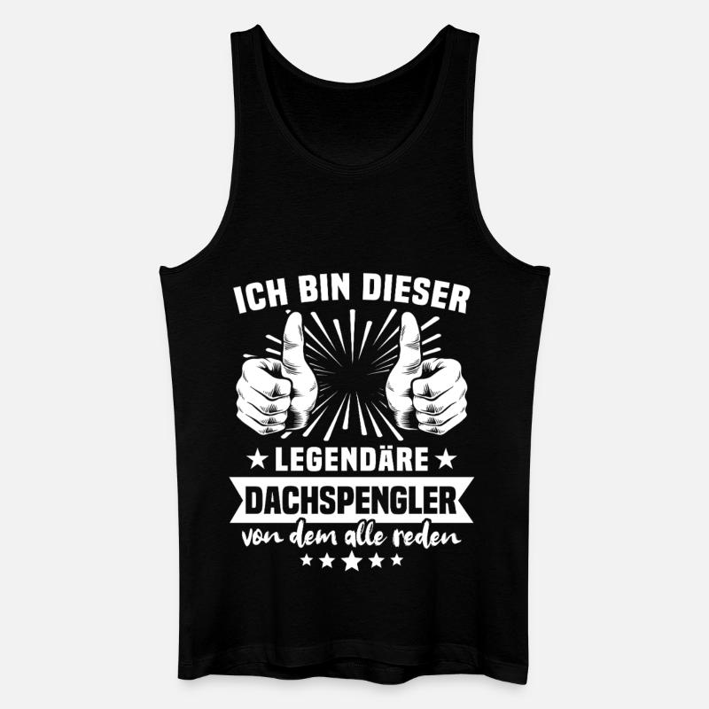 Dachspengler Legende - Männer Bio Tank Top - Schwarz