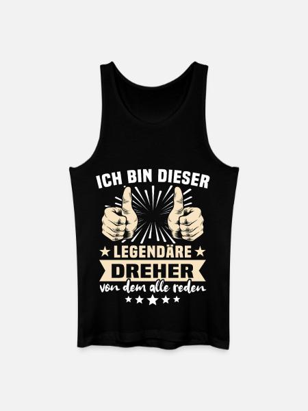 Dictons Dreher - Débardeur bio Homme - noir