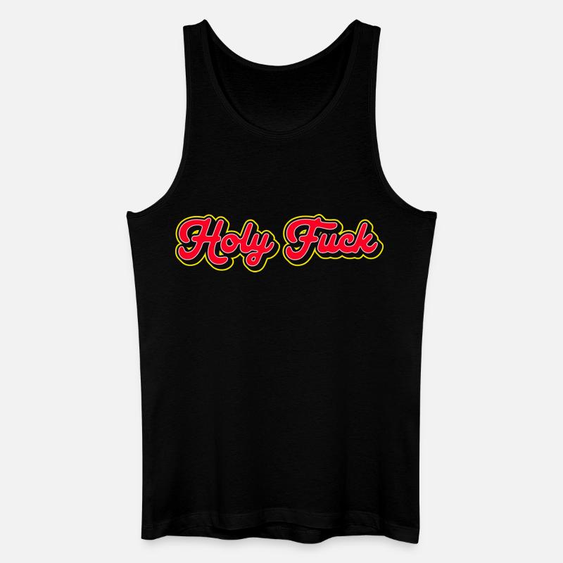 Heilige Scheiße 3D Red Script - Männer Bio Tank Top - Schwarz