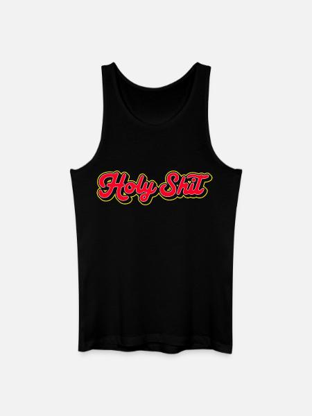 Holy Shit 3D Red Script - Débardeur bio Homme - noir