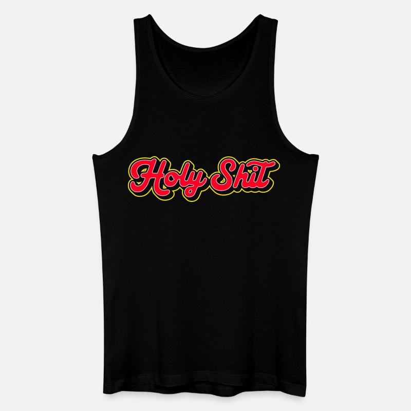 Heilige Scheiße, 3D Red Script - Männer Bio Tank Top - Schwarz