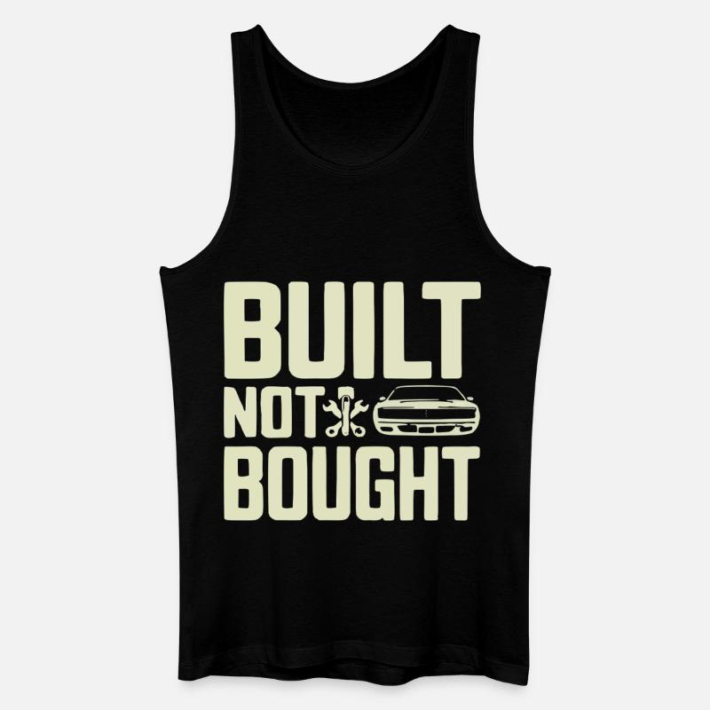 Built Not Bought Screwdriver Statement - Men’s Organic Tank Top - black