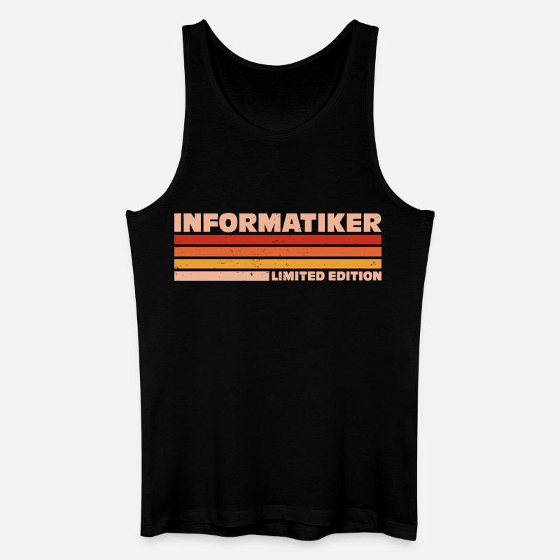Informatiker Informatikerin Informatik - Männer Bio Tank Top - Schwarz