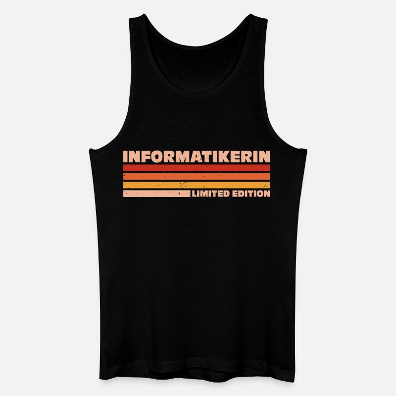 Informatikerin Informatiker Programmiererin - Männer Bio Tank Top - Schwarz