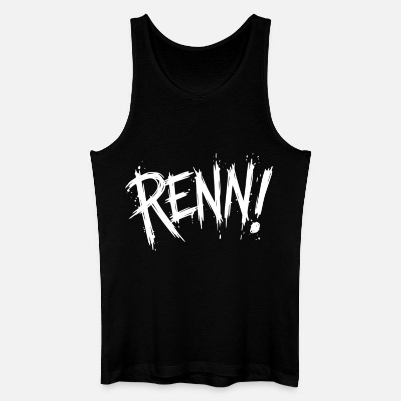 Courir! (Course, course, jogging, coureur) - Débardeur bio Homme - noir