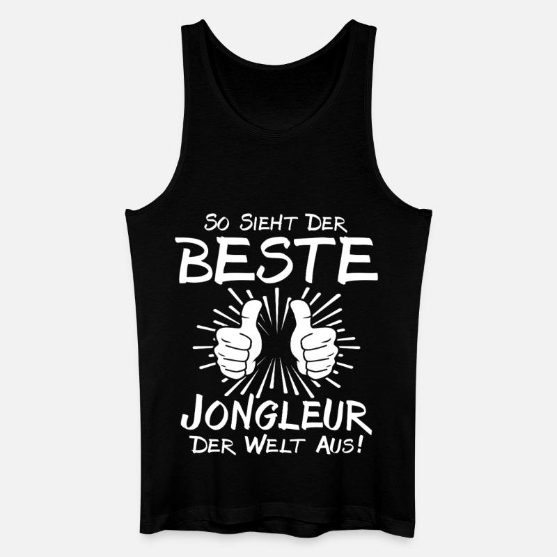 Bester Jongleur - Männer Bio Tank Top - Schwarz