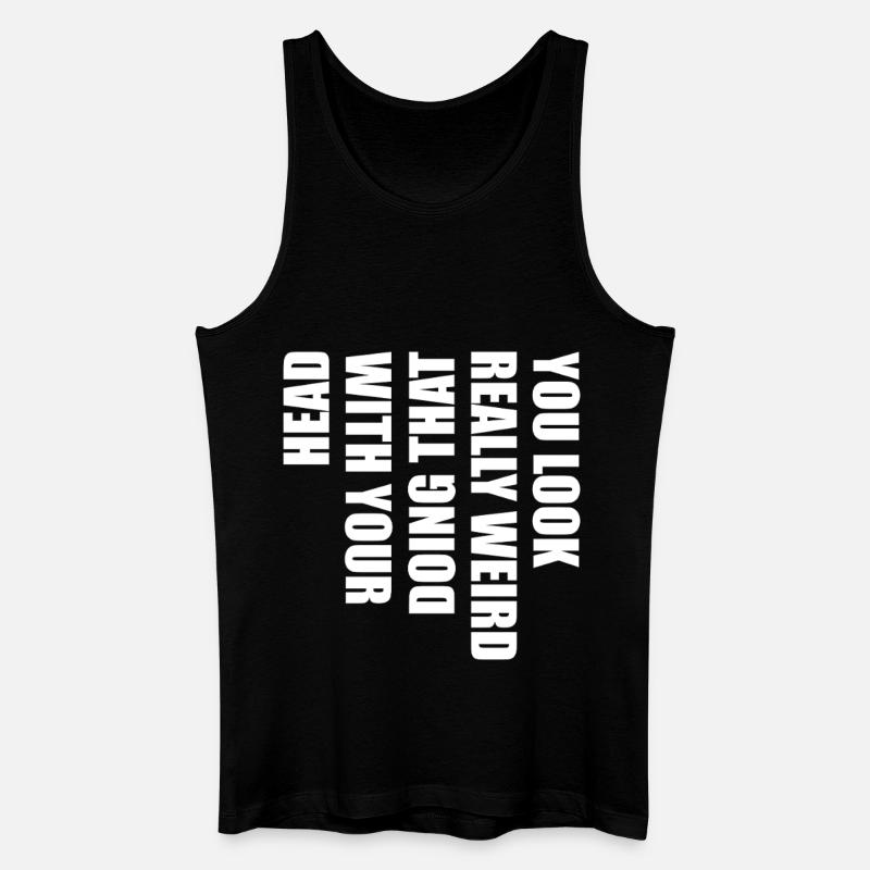 Klartext Typo Statement - Männer Bio Tank Top - Schwarz