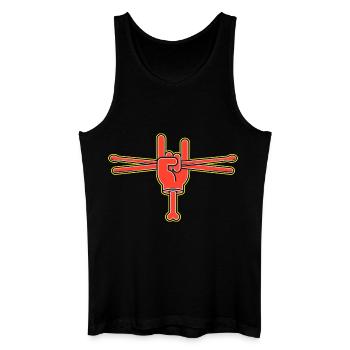 Cartoon Hand With Drumsticks - Men’s Organic Tank Top - black - Front