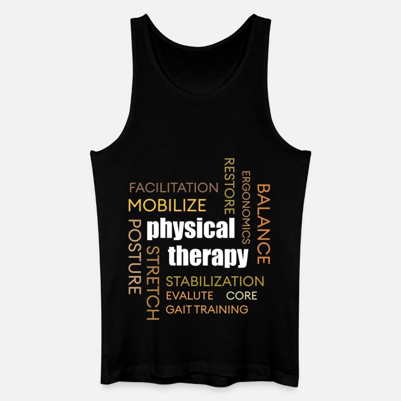 Physiotherapy Word Cloud: Mobilization - Men’s Organic Tank Top - black