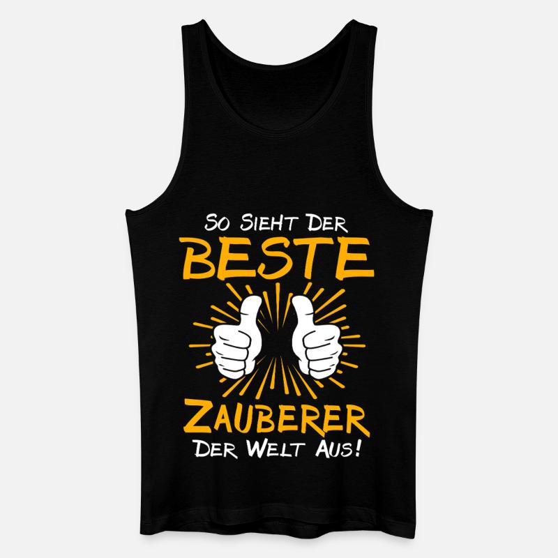 Zauberer Geschenkidee - Männer Bio Tank Top - Schwarz