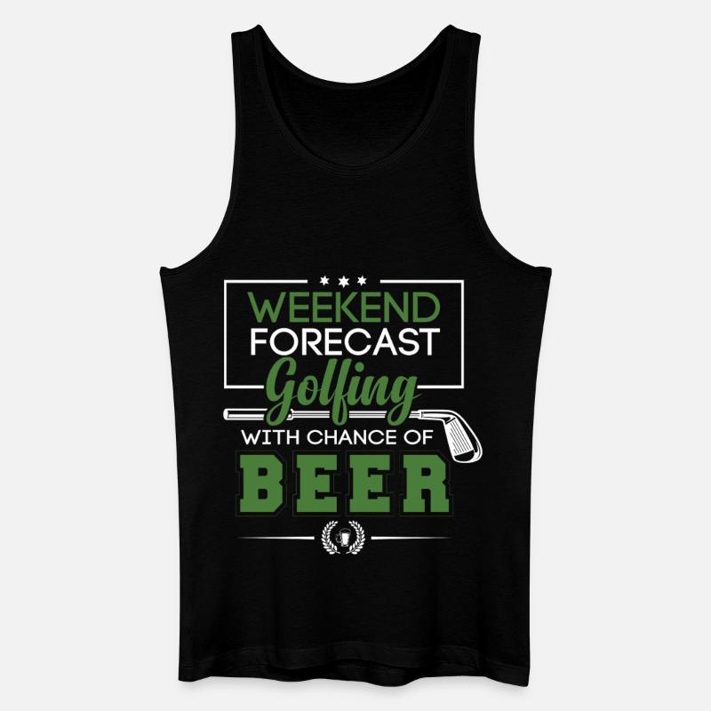 Golf - Männer Bio Tank Top - Schwarz
