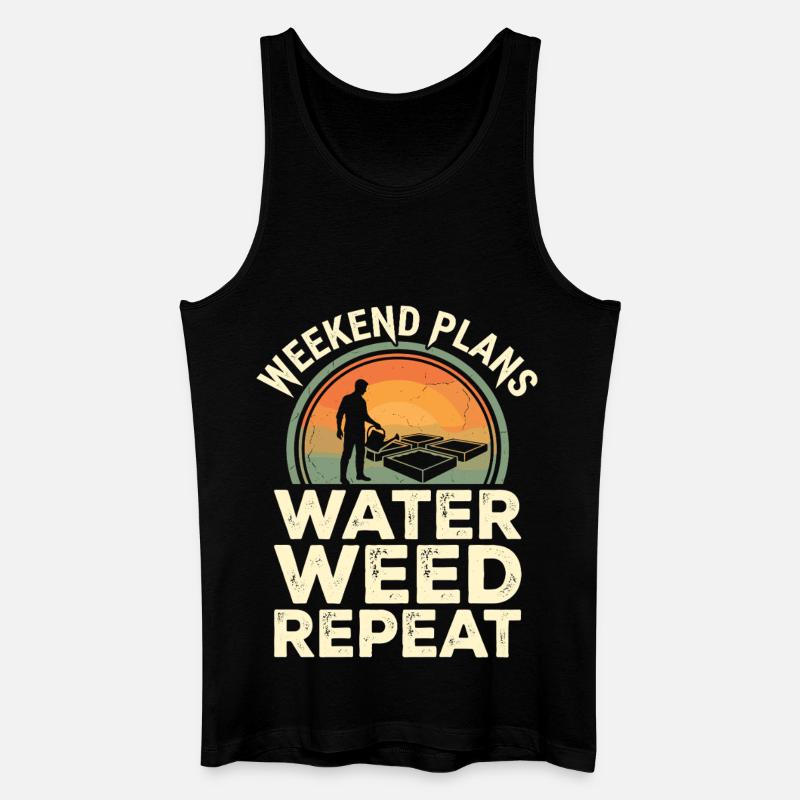 Weekend Plans Garten Humor - Männer Bio Tank Top - Schwarz