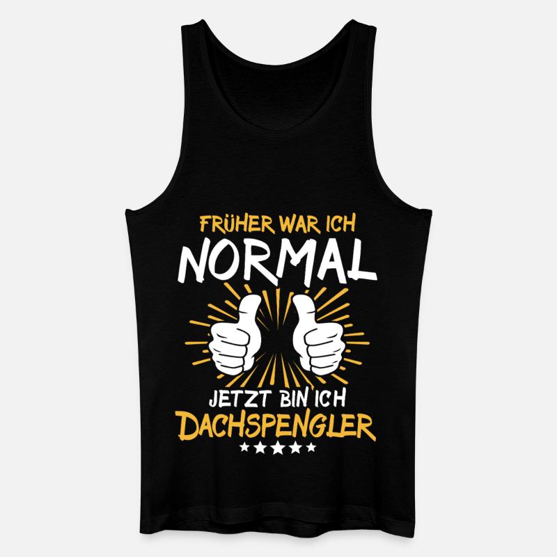 Dachspengler Spruch - Männer Bio Tank Top - Schwarz