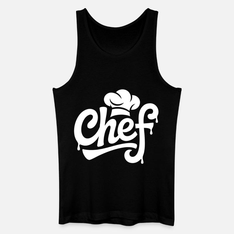 Chef Graffiti Kitchen Logo - Men’s Organic Tank Top - black