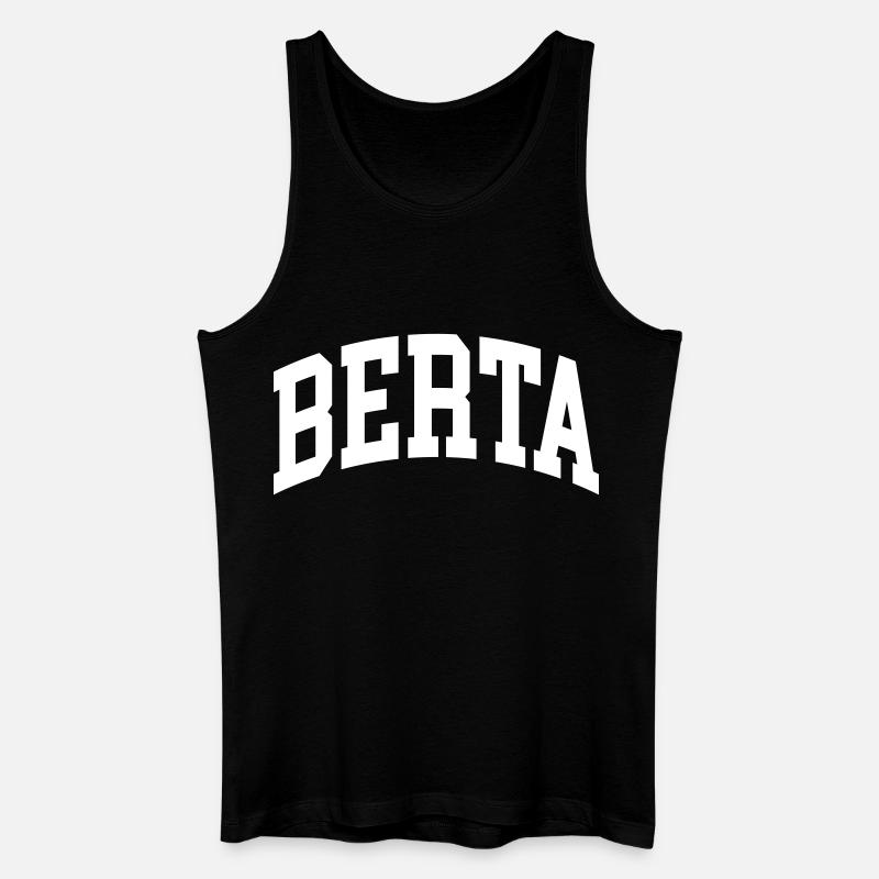 Berta - Männer Bio Tank Top - Schwarz