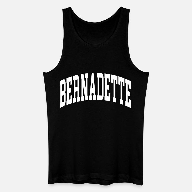 Bernadette - Männer Bio Tank Top - Schwarz