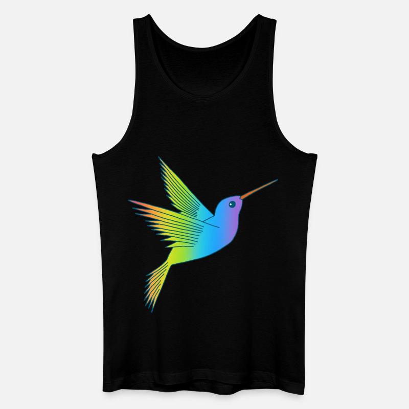 Regenbogenvogel - Männer Bio Tank Top - Schwarz