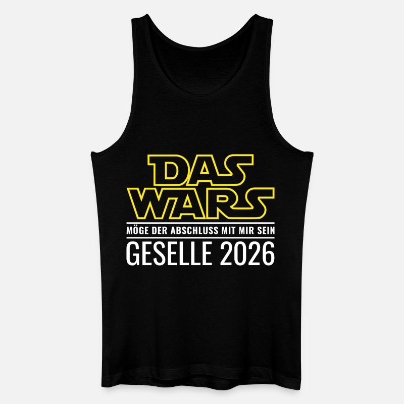 Geselle 2026 Das wars - Männer Bio Tank Top - Schwarz
