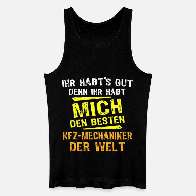 KFZ-Mechaniker Geschenk - Männer Bio Tank Top - Schwarz
