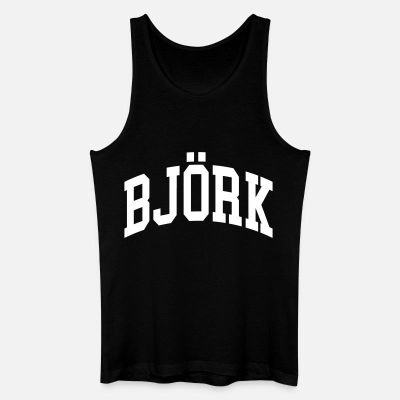 Björk - Männer Bio Tank Top - Schwarz