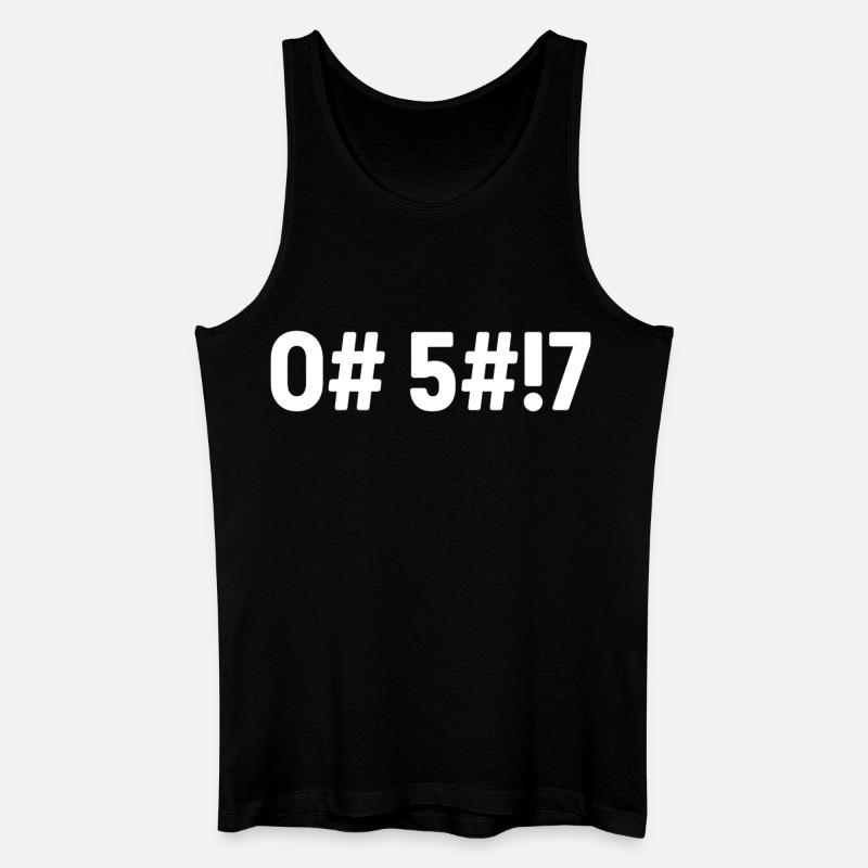 Oh Shit Coded - Men’s Organic Tank Top - black
