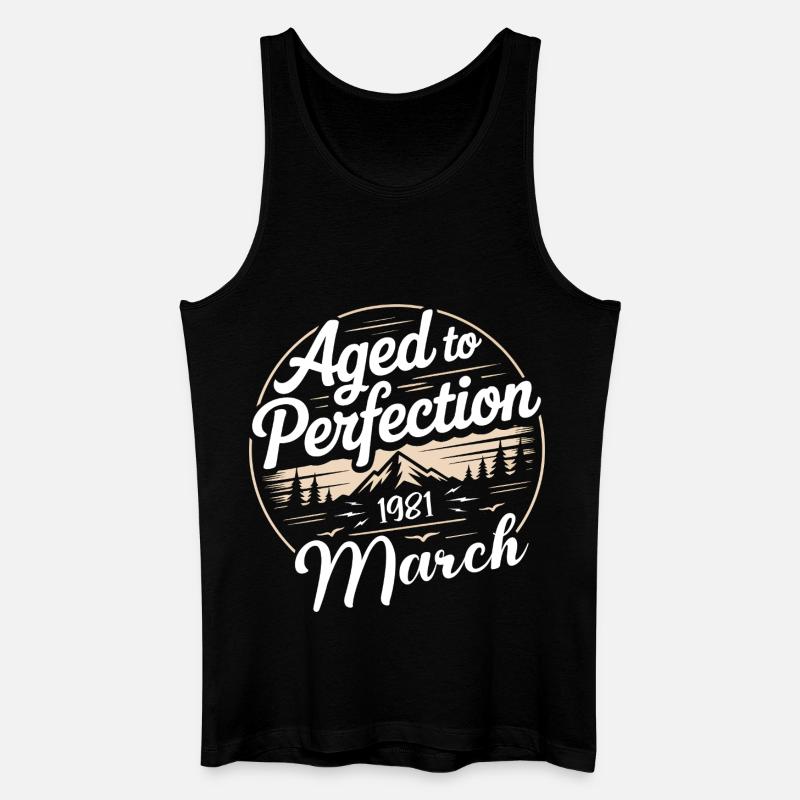 Birthday present march 1981 - Men’s Organic Tank Top - black