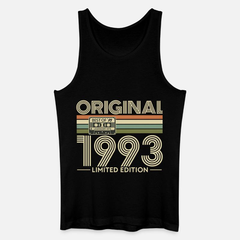 Retro 1993 Limited Edition Kassette - Männer Bio Tank Top - Schwarz