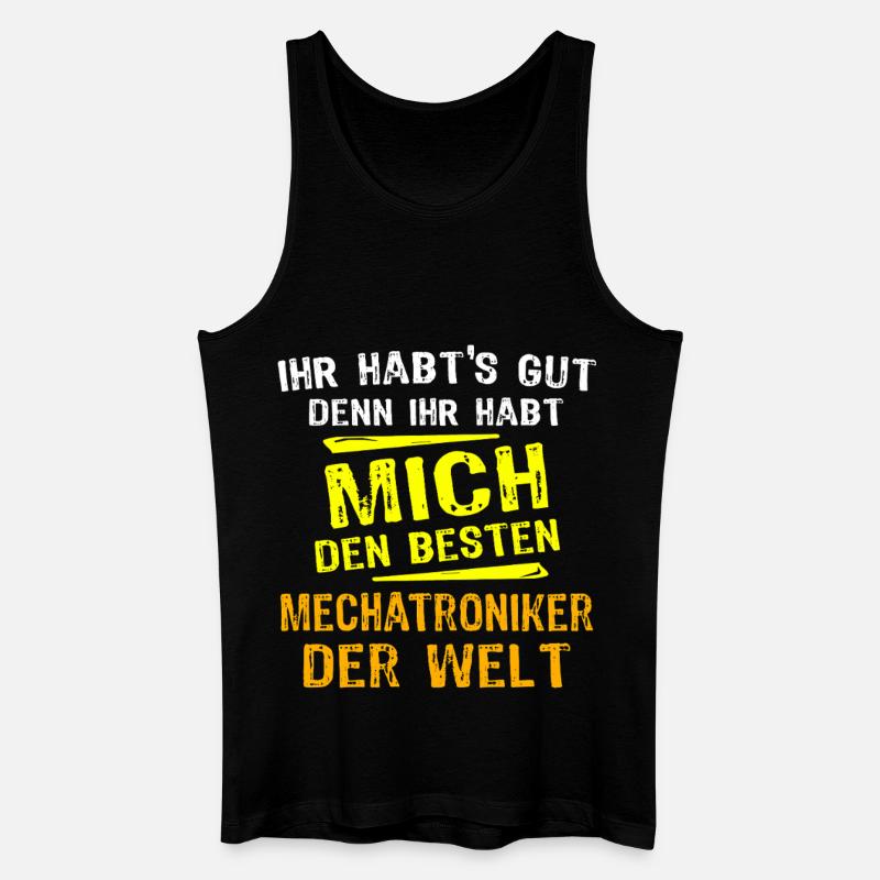 Mechatroniker Geschenk - Männer Bio Tank Top - Schwarz