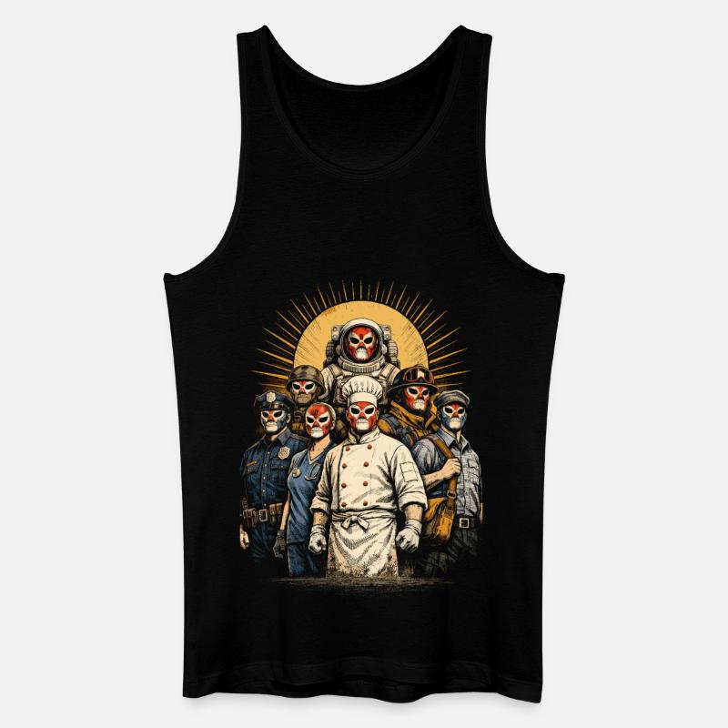 Lucha Libre Luchador - Männer Bio Tank Top - Schwarz
