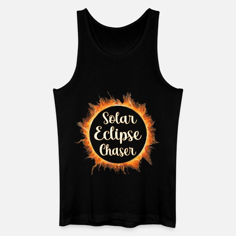 Solar eclipse chaser - Männer Bio Tank Top - Schwarz