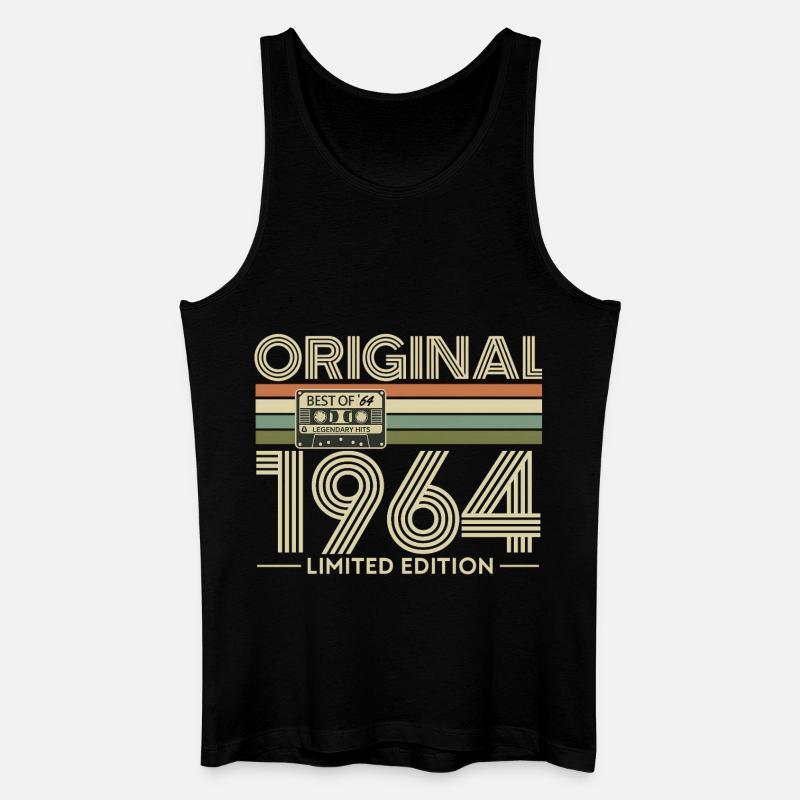 Originale limitierte Ausgabe von 1964 - Männer Bio Tank Top - Schwarz