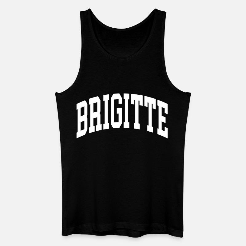 Brigitte - Männer Bio Tank Top - Schwarz