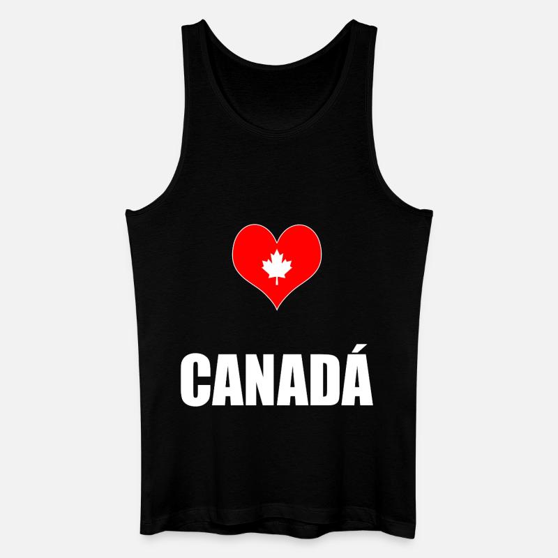 Kanada - Männer Bio Tank Top - Schwarz