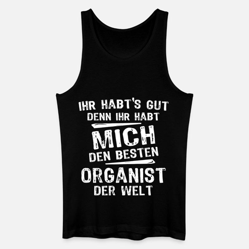Organist - Männer Bio Tank Top - Schwarz