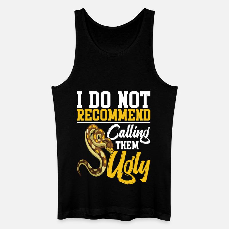 Schlangenliebhaber Reptiliengehege Python Futter Burmeser - Männer Bio Tank Top - Schwarz