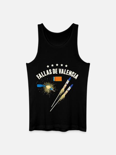 Fallas De Valencia Fireworks - Men’s Organic Tank Top - black