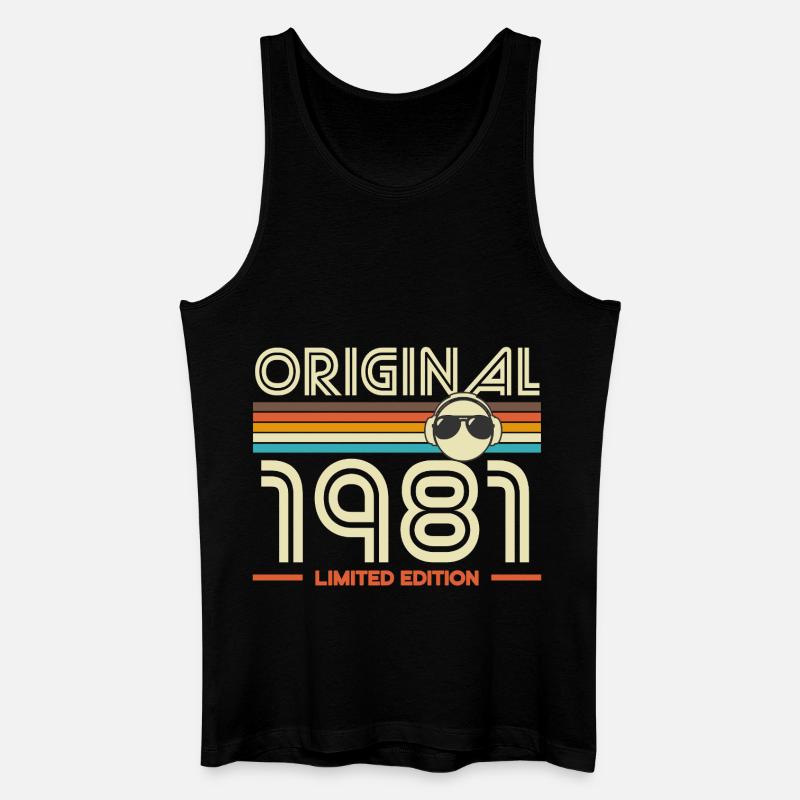 Originale limitierte Edition von 1981 - Männer Bio Tank Top - Schwarz